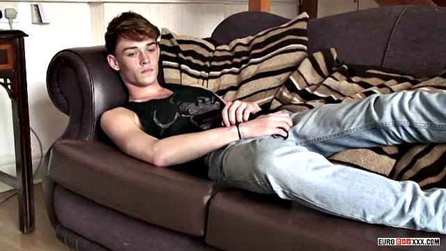 Jerking His Big One To Porn - Joshua Parker
