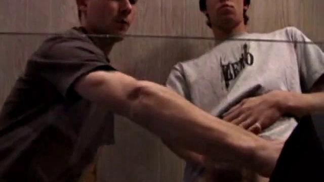 Jayden and Dan grease up their wood and we get close-ups of their horny faces. Jayden sports 8 inches and Dan holds his own. Always the instigator, Dan suggests they cum all over the glass table.