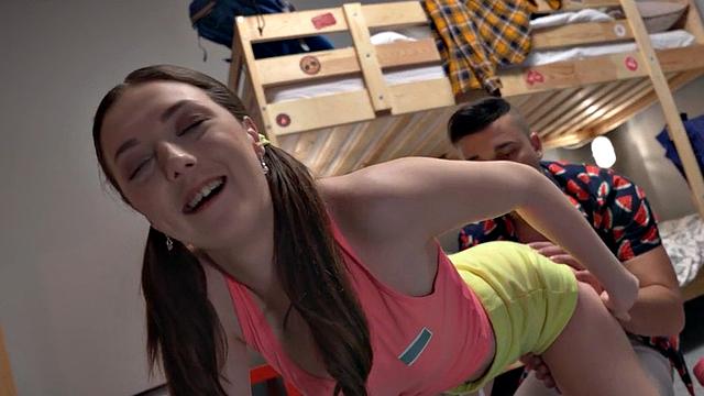 Small Tittd Hostel Lady Banged By Bwc In Pussy