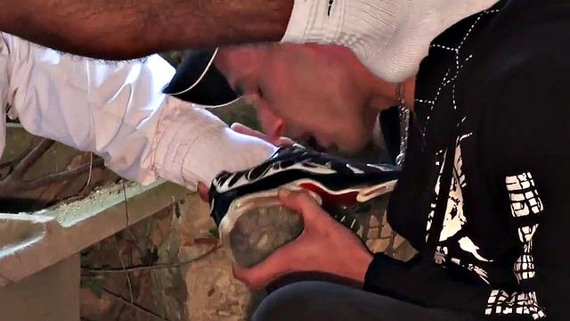 Doggystyled sneaker gay in ass by nympho gay