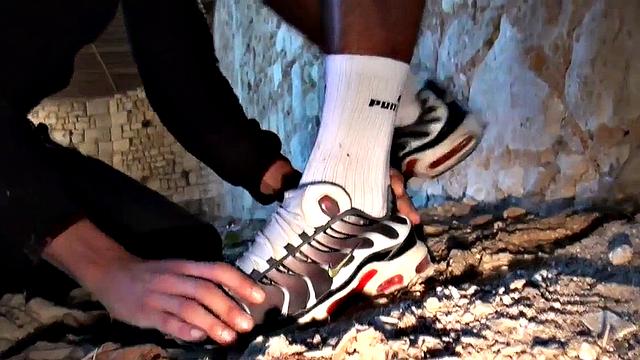 Doggystyled sneaker gay in ass by nympho gay