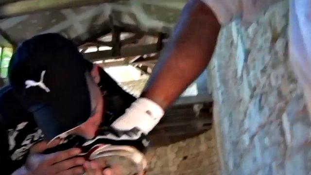 Doggystyled sneaker gay in ass by nympho gay