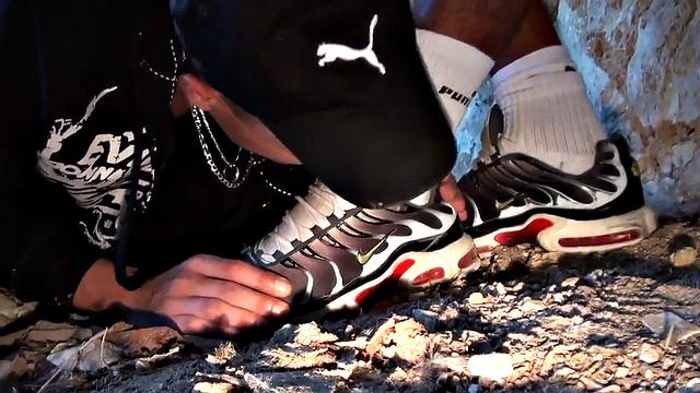 Doggystyled sneaker gay in ass by nympho gay