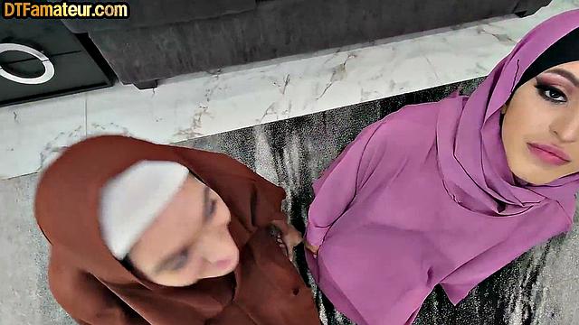 Nasty hot bae cockriding her BF