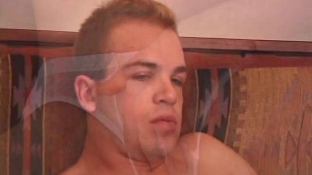 Young Austin Joseph wants to get rid of four days of built up cum, so he strips naked and strokes his hard cock. He jerks it hard and soon delivers a huge cum load all over his chest.