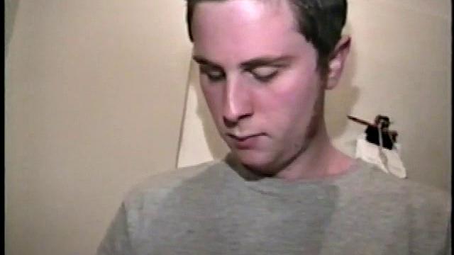 Boy-next-door spreads his new straight porn magazine on top of the washing machine and pulls his cock out of the fly.