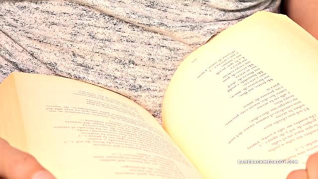 Back from classes, Allen joins his daddy on the bed for somr light reading, but it doesn't take long for their lust to take over and soon the two are kissing and stripping. The young man goes down on Joris, who is already sporting a big boner.