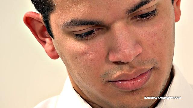 Back from classes, Allen joins his daddy on the bed for somr light reading, but it doesn't take long for their lust to take over and soon the two are kissing and stripping. The young man goes down on Joris, who is already sporting a big boner.