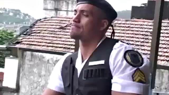 Bernaldo Pires invites Carlos de Olivira over to spice up the day. The good looking Carlos is quickly on his knees trying to service Bernaldo's huge cock. After Carlos has spent enough time on his dick, Bernaldo turns him around to play with his ass.