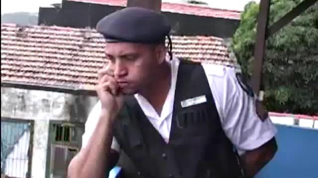 Bernaldo Pires invites Carlos de Olivira over to spice up the day. The good looking Carlos is quickly on his knees trying to service Bernaldo's huge cock. After Carlos has spent enough time on his dick, Bernaldo turns him around to play with his ass.