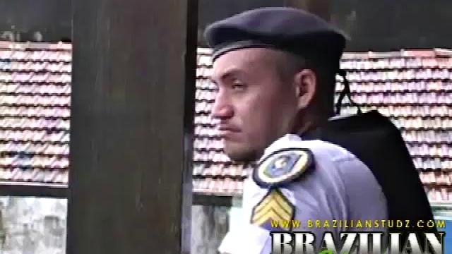 Bernaldo Pires invites Carlos de Olivira over to spice up the day. The good looking Carlos is quickly on his knees trying to service Bernaldo's huge cock. After Carlos has spent enough time on his dick, Bernaldo turns him around to play with his ass.