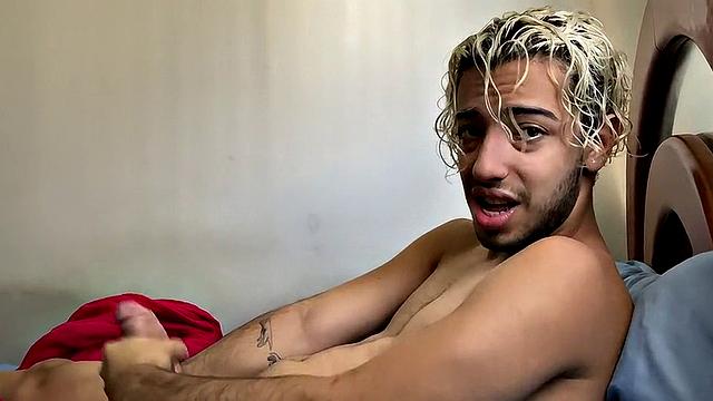 Playing with Henry Lynes' Thick Uncut Twink Cock