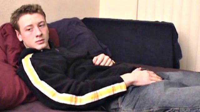 Corbin works up his boner by rubbing himself inside and outside his jeans. Then he pulls it out and his stiff 7 inches snaps back audibly on his tight abs.