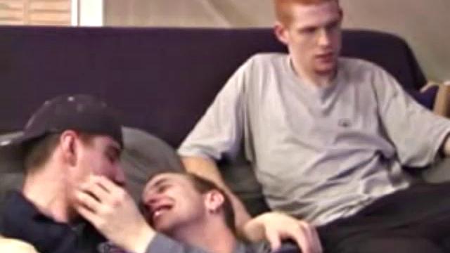 Stephen, Timmy Tucker, Aaron Snow and Tristian are four curious boys that have gotten together to watch some straight porn. What follows is a threesome, with a very open-minded voyeur completing the foursome.