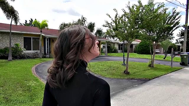 Latina with small tits gets her bald pussy pounded on the couch in POV reality action