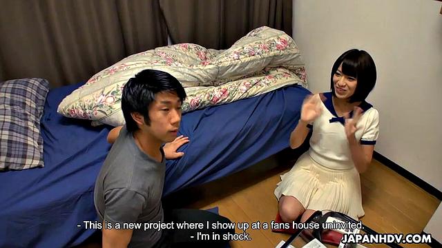 Ruri Narumiya goes to meet a fan as AV Actress