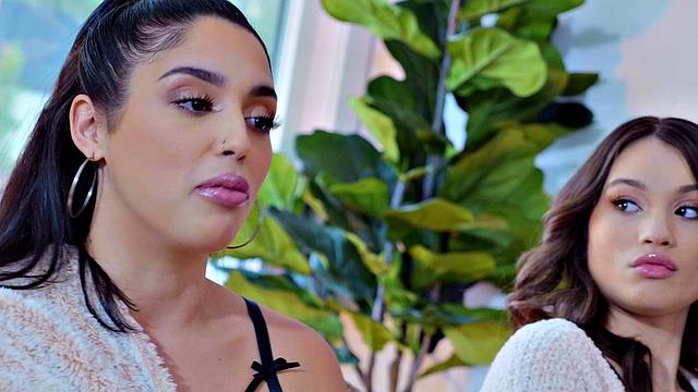 Watch Sky's tight pussy get destroyed by a huge black cock in wild interracial fuckfest