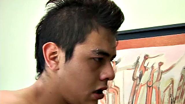 Latin twinks tease each other by getting naked and stroking up a boner. Then Desiderio stands in front of Fernan and invites him to suck his dick. The oral continues until both have enjoyed a taste of the other.