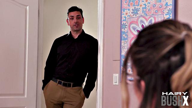 Horny babe fucked hard by DILF