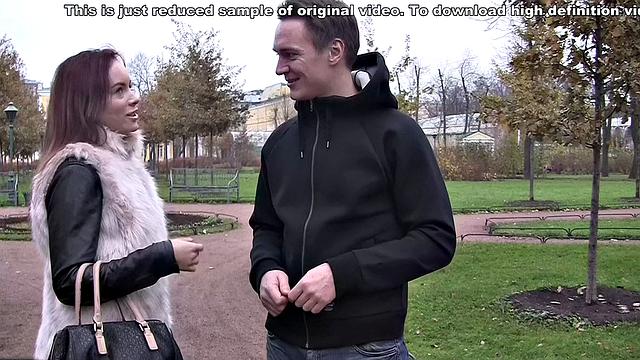 Lovely brunette with big tits gets screwed