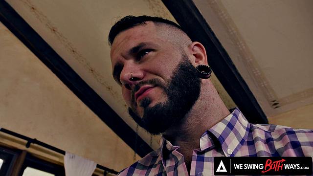 WE SWING - Hot Wife Adira Allure Shares A Cock With Her Hubby In Hot Bisexual Threesome