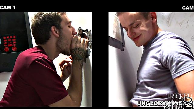 Gloryhole newbie lipserviced