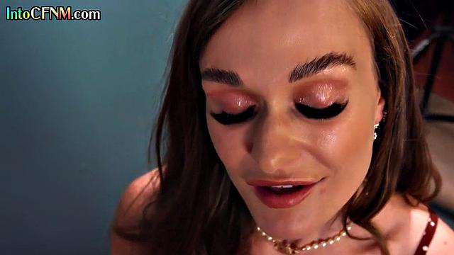 Cockhungry babes teasing a guy