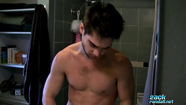 zack randall skips the shower and gets steamy with a hard cock instead