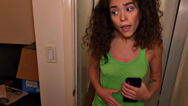 Sexy naughty lady fucked in wet pussy by white dick