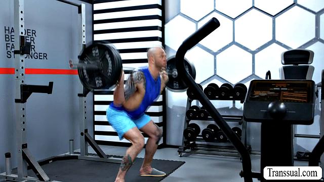 Showing big tits to my fellow gym instructor