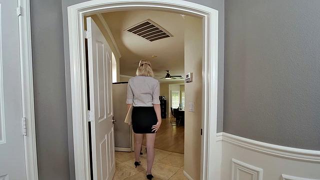 Sexy employees, Angel Youngs, Skye Blue, & Hyley Winters, tag-team the bos to advance in the company