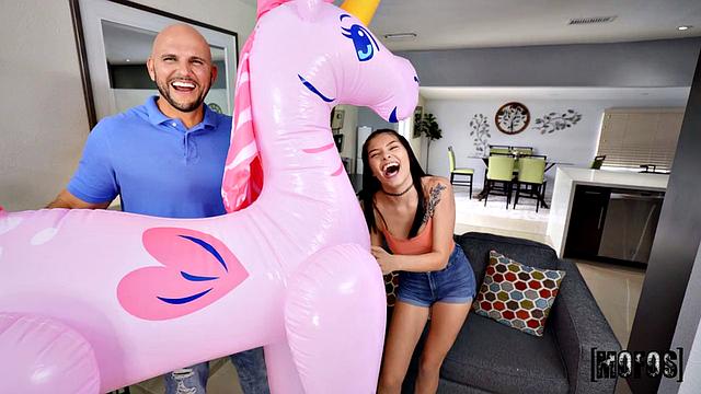 Petite Teen Begs for the D