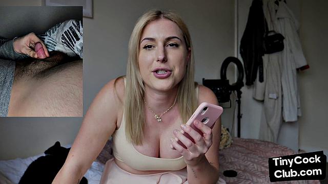 SPH solo British babe talks dirty about small dicks