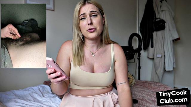 SPH solo British babe talks dirty about small dicks