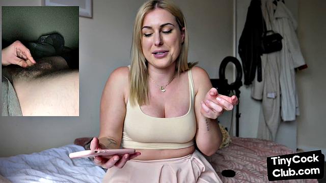 SPH solo British babe talks dirty about small dicks
