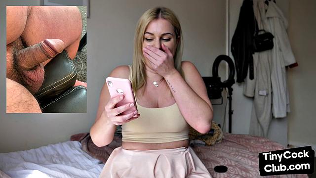 SPH solo British babe talks dirty about small dicks