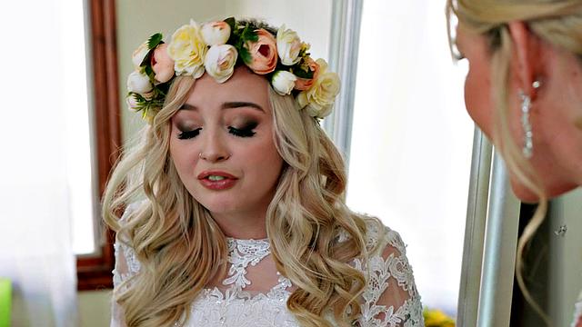 Two Brides & one groom share a wild night of pussy licking, face sitting, and ass fucking in the bedroom