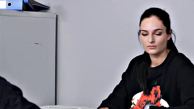 Babe receives a lot of cum after being nailed by security in station