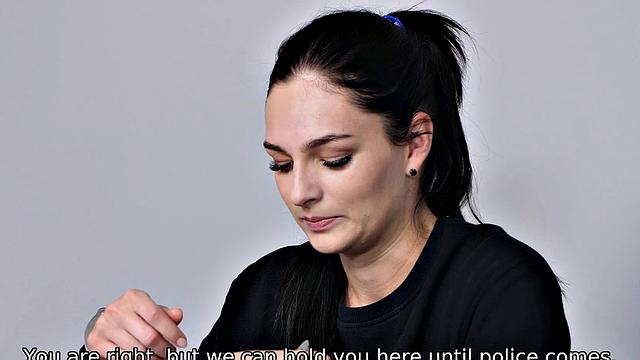 Babe receives a lot of cum after being nailed by security in station