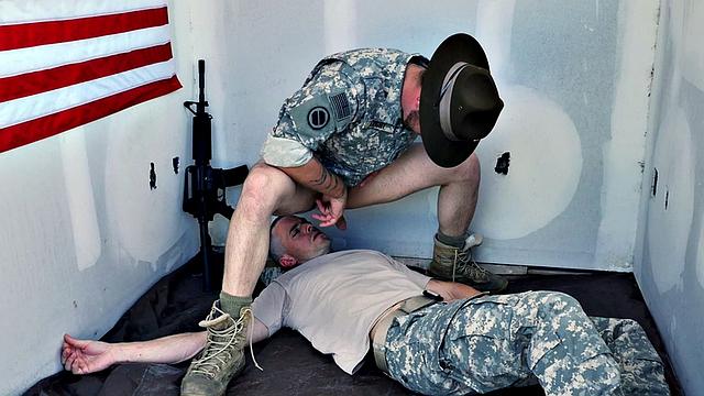 Demanding military sergeant rimmed in 3way