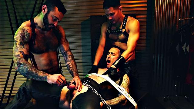 FistingInferno - Sub Derek Cage Deliciously Dommed By Hunks & Creampied
