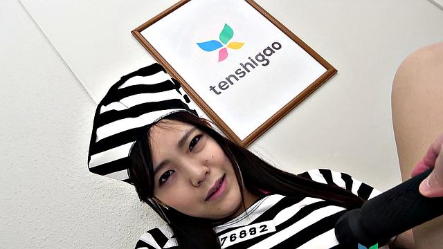 Manami Takashima has thong panties on under her costume