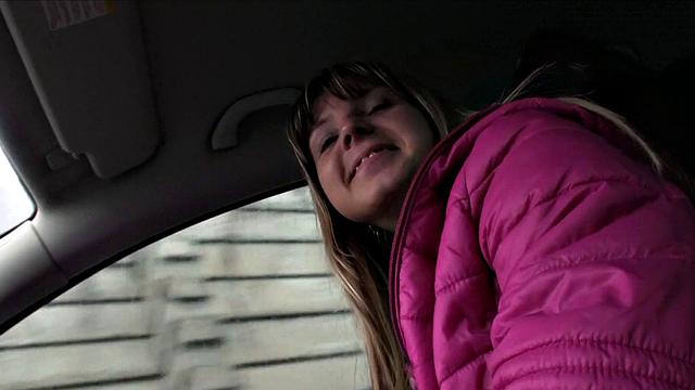 Cute cutie gets pounded hard by stranger in car POV fantasy