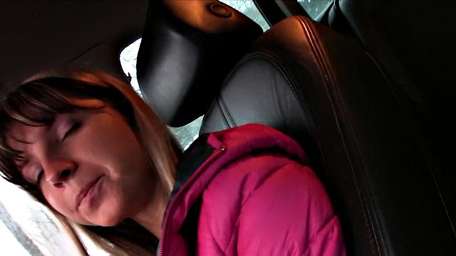 Cute cutie gets pounded hard by stranger in car POV fantasy