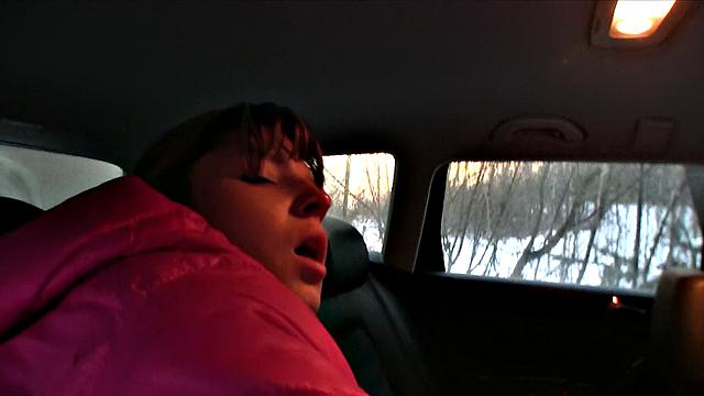 Cute cutie gets pounded hard by stranger in car POV fantasy