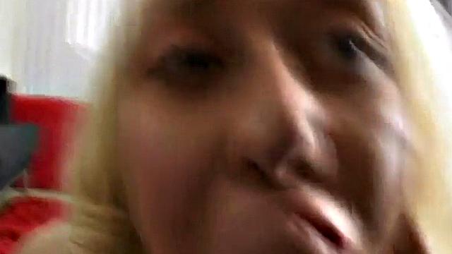 Blonde teen gets her tight pussy drilled hard and fast in close-up POV action