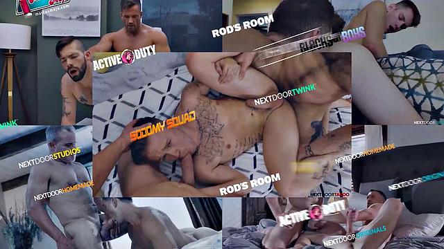 Delivery Guy Gives Pepperoni To Hunk Client - NextDoorRaw