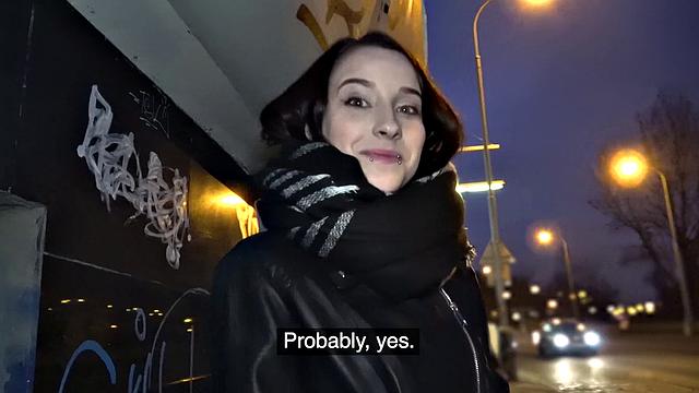 Czech car fun after public blowjob