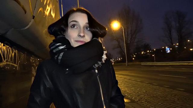 Czech car fun after public blowjob