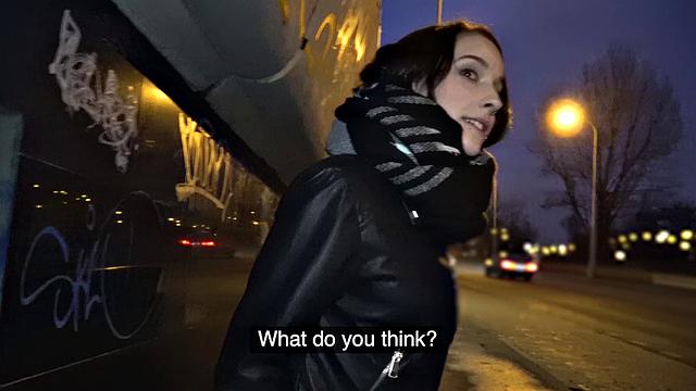 Czech car fun after public blowjob